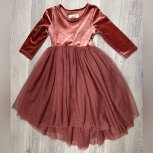 Taylor Joelle Velvet Hi-Lo Dress